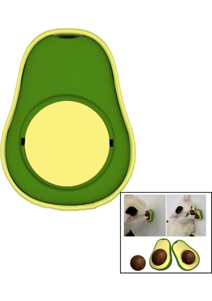 Avocado Kedi Nanesi Avokado Yapışkanlı Plastik Kutulu Pet Shop (5263)