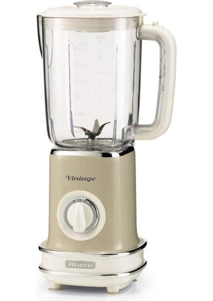 Bej Renkli Buz Kırıcılı Smoothie Blender, Şık ve Fonksiyonel Alet