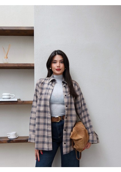 Oversize Ekose Gömlek