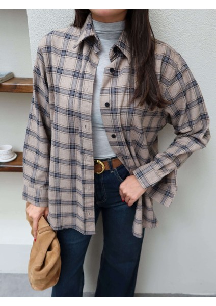 Oversize Ekose Gömlek modelleri