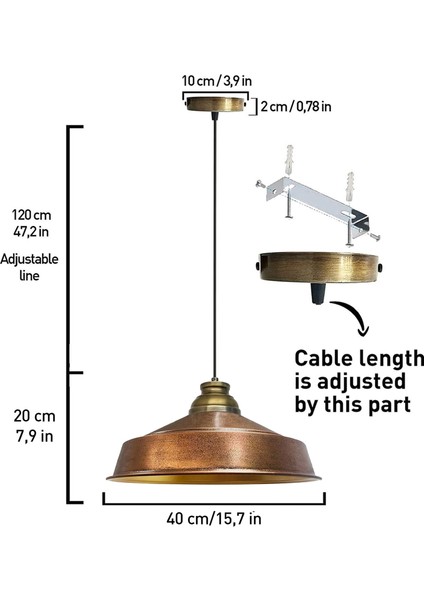 Asaletli Tekli Avize Eskitme Başlık Retro Sarkıt Lamba Restoran Salon Aydınlatma fırsatları