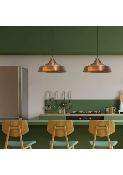 Asaletli Tekli Avize Eskitme Başlık Retro Sarkıt Lamba Restoran Salon Aydınlatma indirimleri