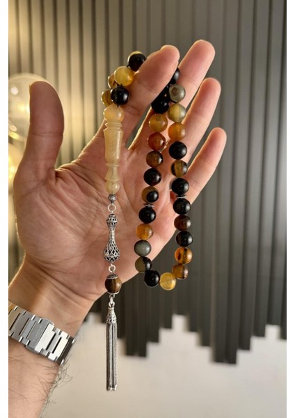 Gümüş Tasarım Koleksiyonluk Koç Boy-Nuzu tesbih