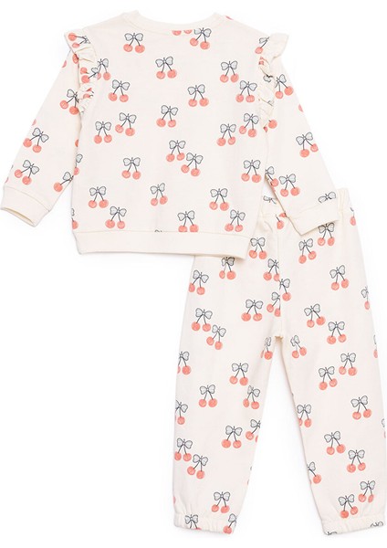 Kız Bebek Winter Cherry Eşofman Takımı Uzun Kol Lastikli Paça fiyatları