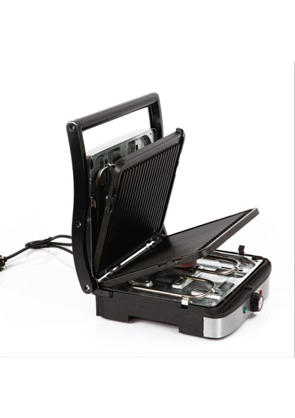 Paslanmaz Çelik Tost ve Izgara Makinesi, Şık ve Fonksiyonel Tasarım indirimleri