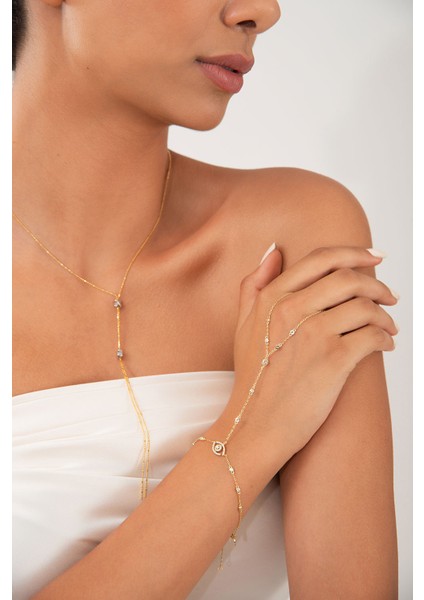 Altın Göz Detaylı Işıltılı 925 Ayar Gümüş Şahmeran 149