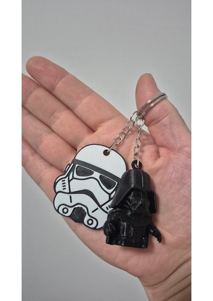 Star Wars ( Darth Vader + Stormtrooper) Anahtarlık