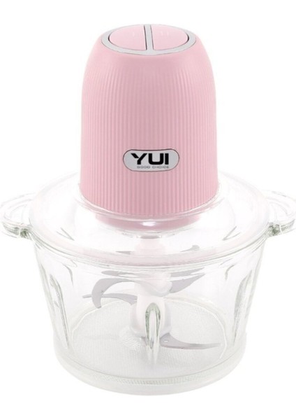 2 Litre Cam Hazneli 4 Bıçaklı Rondo, Pembe, Garantili, Şık ve Kullanışlı