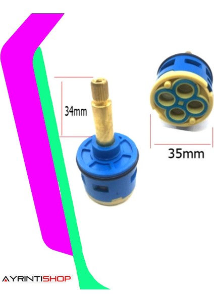 Banyo Duşakabin Kompakt Sistem 4 Yollu Su Ayırıcı Kartuş 1 Adet fiyatları