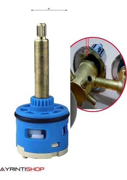 Banyo Duşakabin Kompakt Sistem 4 Yollu Su Ayırıcı Kartuş 1 Adet fırsatları