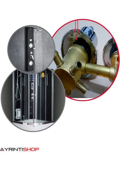 Banyo Duşakabin Kompakt Sistem 4 Yollu Su Ayırıcı Kartuş 1 Adet indirimleri