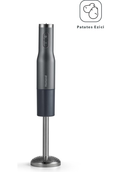 Çok Fonksiyonlu 4'ü Bir Arada Standlı Çubuk Blender Seti 800W Siyah modelleri