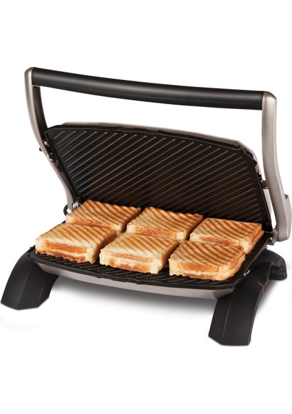 T28D Tostadoy Deluxe Döküm Izgara ve Tost Makinesi, 1800W, Inox, Gri fiyatları