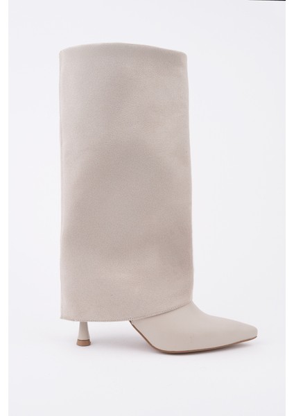 Catie Süet Sivri Burun Ince Topuklu Kadın Çizme