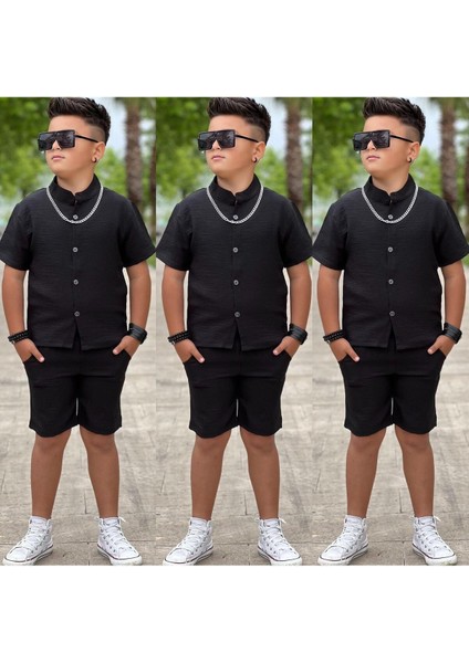Erkek Çocuk Keten Gömlekli Takım | 4/12 Yaş Arası fırsatları
