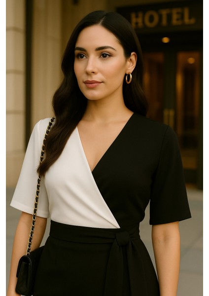 Linda Kruvaze Bağlama Detay Bluz indirimleri