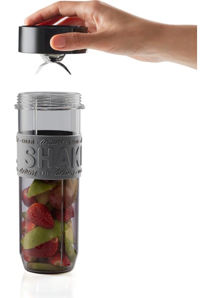 Kişisel Blender Seti 570ML ve 400ML Şişe 500W Kırmızı Renkli fiyatları