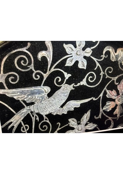 Amerikan Oneıda Gümüş ile Kuş ve Çiçek Motifleri Işlenmiş Gümüş Kaplama Tabak 19 cm fiyatları