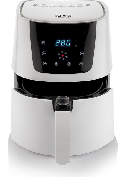 Dijital Hava Fritözü, Sağlıklı Pişirme, Beyaz Renk, Kolay Kullanım