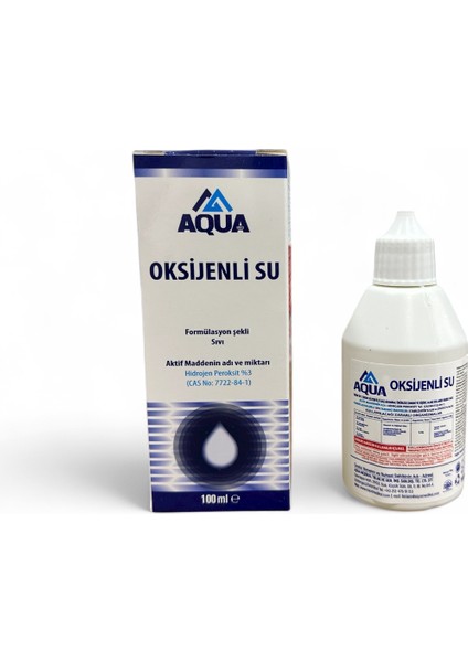 Bozkarmedikal Oksijenli Su 100 ml - %3 Hidrojen Peroksit 100 ml | Dezenfektan & Antiseptik Çözüm
