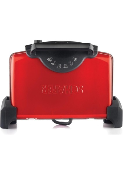 Kırmızı Mini Tost Makinesi, Pratik ve Şık Tasarım, Hızlı Isıtma, Kolay Kullanım