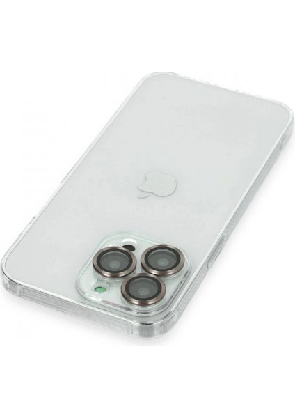 iPhone 13 Pro Kılıf Luko Lens Silikon - Gold modelleri