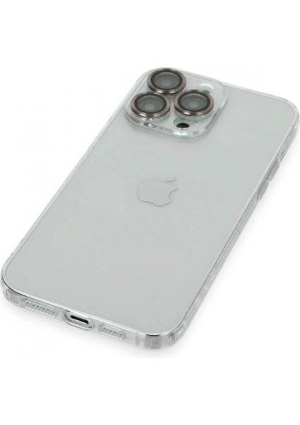 iPhone 13 Pro Kılıf Luko Lens Silikon - Gold fırsatları
