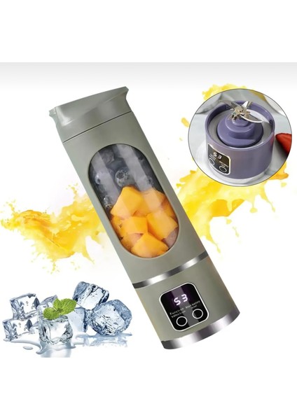 Haki Renkli Taşınabilir Dijital Ekranlı Smoothie Blender HS-860 fırsatları