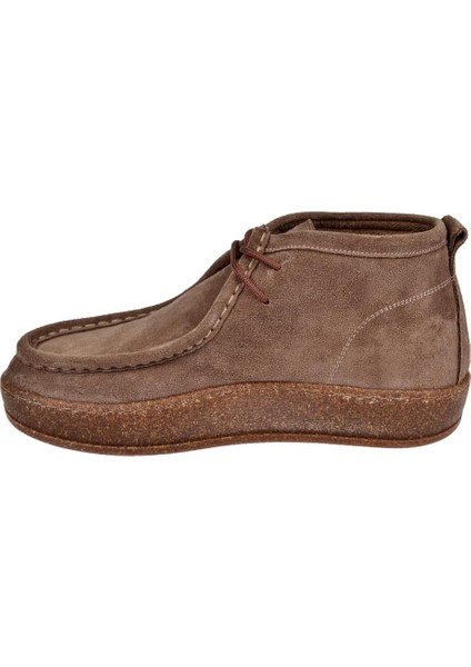 Hakiki Deri Bilekte Kadın Bot CB-24620 Kum Süet modelleri