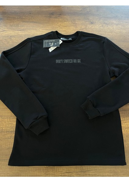 Siyah Erkek Sweatshirt