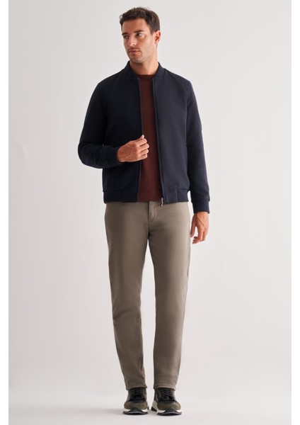 Koyu Lacivert Kaşe Kolej Yaka Düz Yırtmaçsız Tam Astar Comfort Fit Classic Mont 1007245159 fiyatları