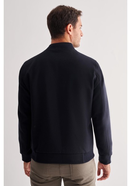 Koyu Lacivert Kaşe Kolej Yaka Düz Yırtmaçsız Tam Astar Comfort Fit Classic Mont 1007245159 indirimleri