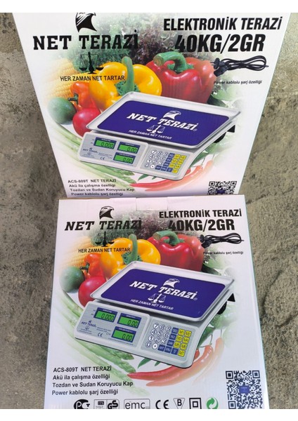 Net Terazi Market Pazarcı ve Kasap Terazisi 40 kg Kapasiteli Elektronik Dijital Bakkall Manav Tartısı modelleri