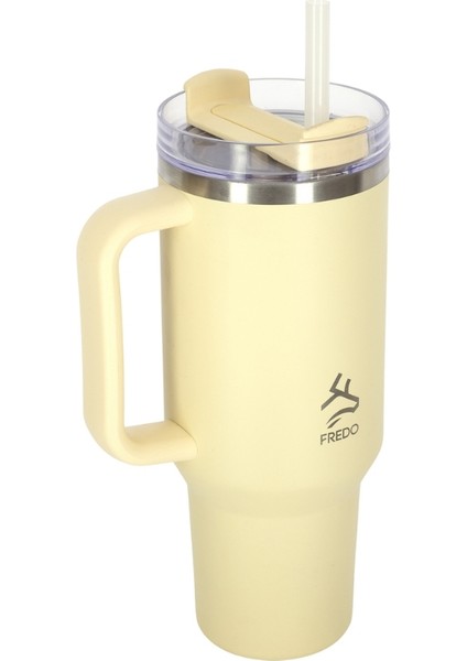 Sip Voyage Krem Paslanmaz Çelik Pipetli Termos Bardak 900ML fiyatları