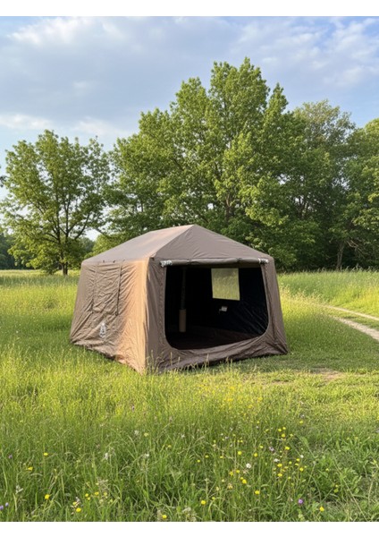 Fischer 6-8 Kişilik Tenteli Fresh&black Şişme Çadır (Baca Çıkışlı) 250X290X190CM