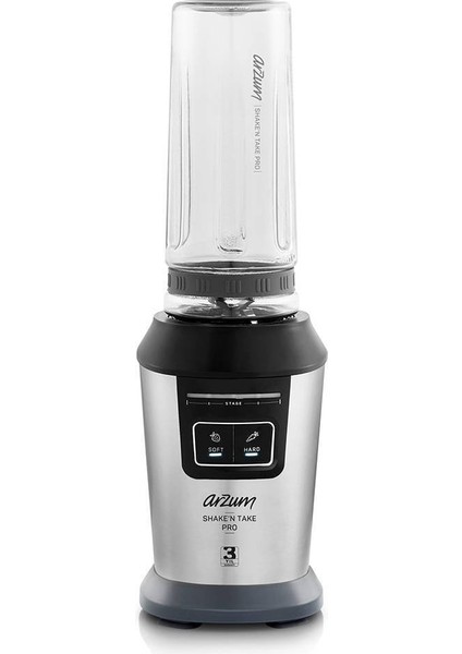 Hızlı ve Pratik Smoothie Blender, Şık Gri Tasarım, Kolay Kullanım ve Temizlik Sağlar