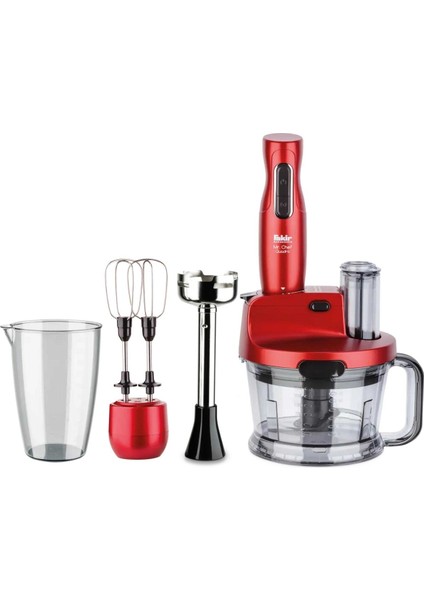 Kırmızı Çok Fonksiyonlu 1000W Blender Seti, Hızlı ve Güçlü Karışımlar Için