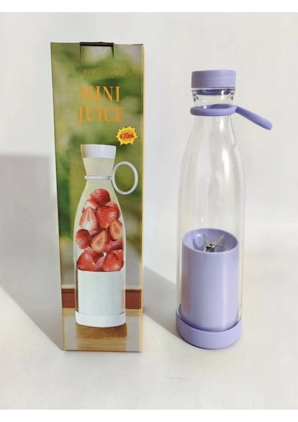 Taşınabilir Mini Blender 420 Ml, USB Şarjlı, Plastik Şişe, Smoothie ve Milkshake Yapımına Uygun modelleri