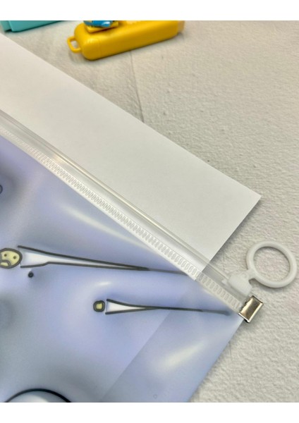 Astronotun Yolculuğu Şeffaf Tek Bölmeli A4 Fermuarlı Dosya Klasörü/belge Dosyası/düzenleyici Klasör modelleri