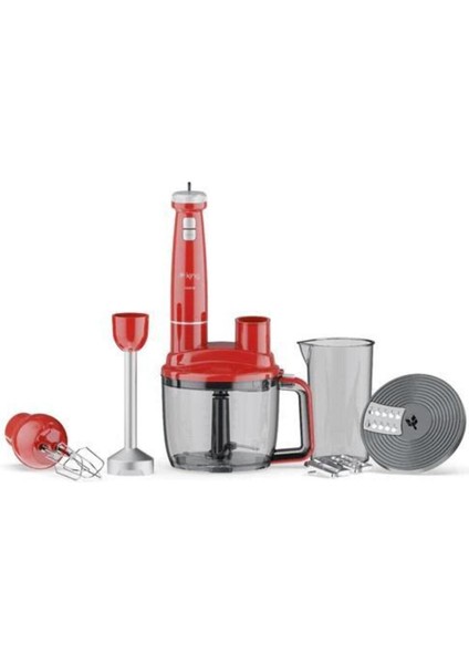 Kırmızı Blender Seti, Şık ve Fonksiyonel Mutfak Aleti