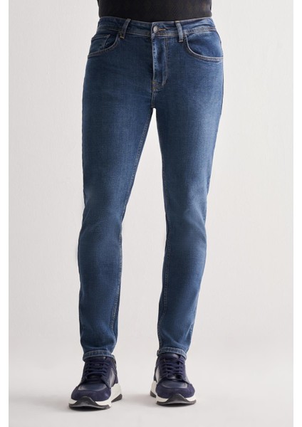 Mavi Gabardin 5 Cep Düz Paça Casual Slim Fit Denim Pantolon 1023255152