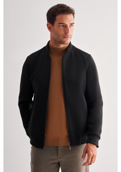Siyah Kaşe Kolej Yaka Düz Yırtmaçsız Tam Astar Comfort Fit Classic Mont 1007245159 modelleri