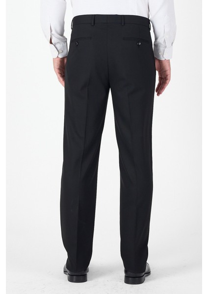 Siyah Yan Cep Açık Paça Düz Comfort Fit Esnek Pantolon 1003250914 modelleri