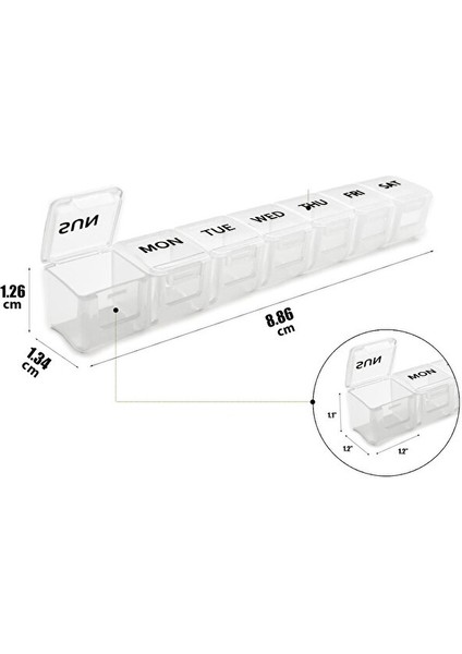 7 gün bölmeli taşınabilir kutusu fiyatları