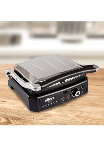 Inox Tost Makinesi, Pratik ve Şık Tasarım, Hızlı Isıtma, Kolay Temizleme