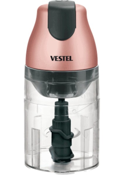 Pembe 4 Bıçaklı Doğrayıcı, Pratik ve Şık Mutfak Gereciği