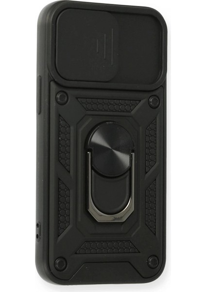 iPhone 12 Mini Kılıf Pars Lens Yüzüklü Silikon - Siyah fiyatları