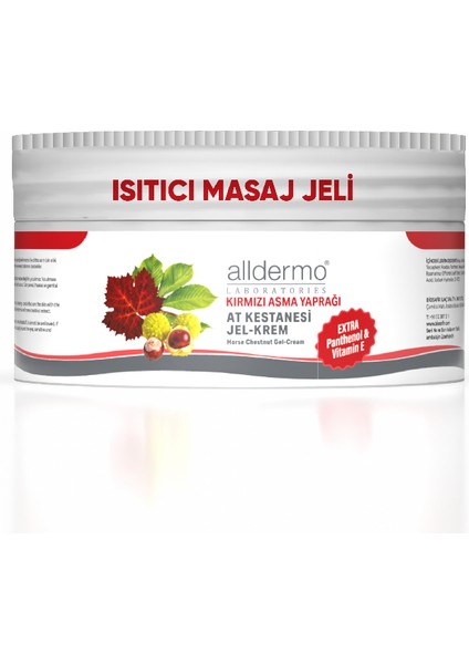 At Kestanesi Kırmızı Asma Yağrağı Isıtıcı Jel Krem 250 ml