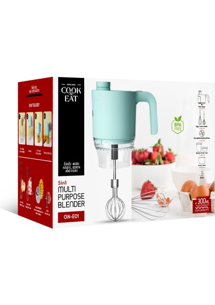 Yenilikçi Şarjlı Çok Amaçlı Mikser Blender 300ML, Pratik ve Kullanışlı Tasarım