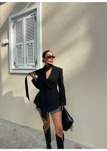 Kadın Modern Tasarım Şal Detaylı Ceket indirimleri